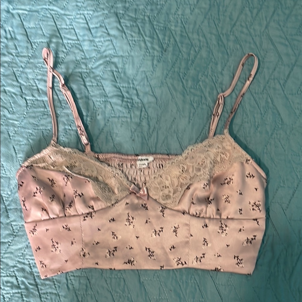 Garage Floral Lace Trim Bralette